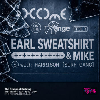 Earl Sweatshirt & MIKE HARRISON [SURF GANG] at The Prospect Building on 2 September 2026 gig poster