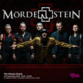 Morderstein at The Classic Grand on 12 September 2026 gig poster