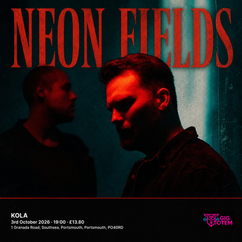 Neon Fields at KOLA on 3 October 2026 gig poster