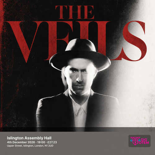 The Veils at Islington Assembly Hall on 4 December 2026 gig poster