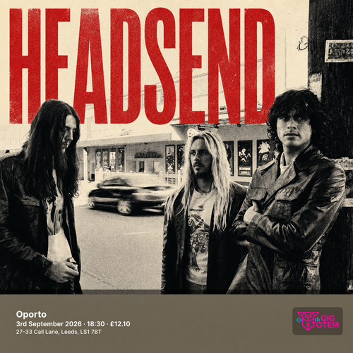 Headsend at Oporto on 3 September 2026 gig poster