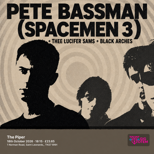 Pete Bassman (Spacemen 3) + support at The Piper on 18 October 2026 gig poster