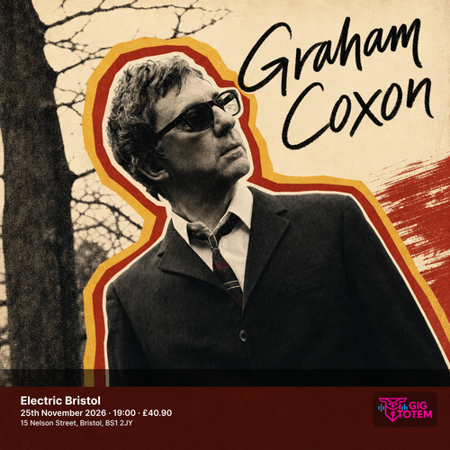 Graham Coxon at Electric Bristol on 25 November 2026 gig poster