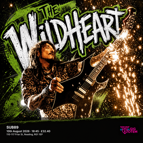 The Wildhearts at Sub 89 on 10 August 2026 gig poster