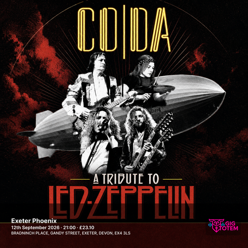 CODA | A Tribute to Led Zeppelin at Exeter Phoenix on 12 September 2026 gig poster