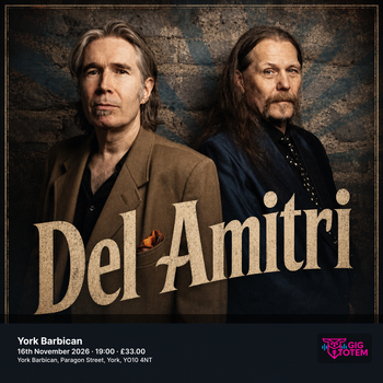 Del Amitri at York Barbican on 16 November 2026 gig poster