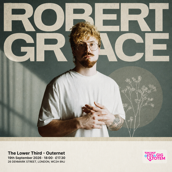 Robert Grace at The Lower Third on 19 September 2026 gig poster