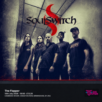 SoulSwitch at The Flapper on 10 July 2026 gig poster