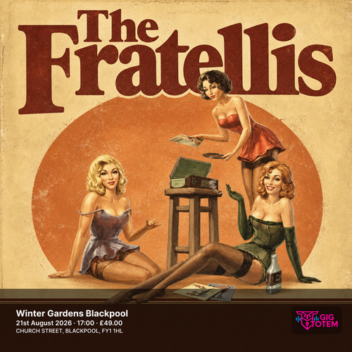 The Fratellis at Winter Gardens Blackpool on 21 August 2026 gig poster