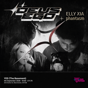 Deus Ego at YES (The Basement) on 4 September 2026 gig poster