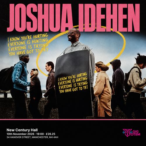 Joshua Idehen at New Century Hall on 10 November 2026 gig poster