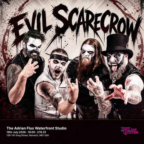 Evil Scarecrow Recall the Remains at The Adrian Flux Waterfront Studio on 18 July 2026 gig poster