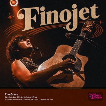 Finojet at The Grace on 8 October 2026 gig poster