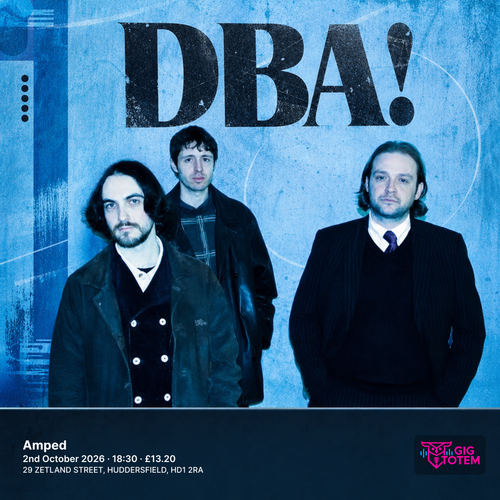 DBA! at Amped on 2 October 2026 gig poster