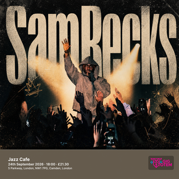 SamRecks at Jazz Cafe on 24 September 2026 gig poster