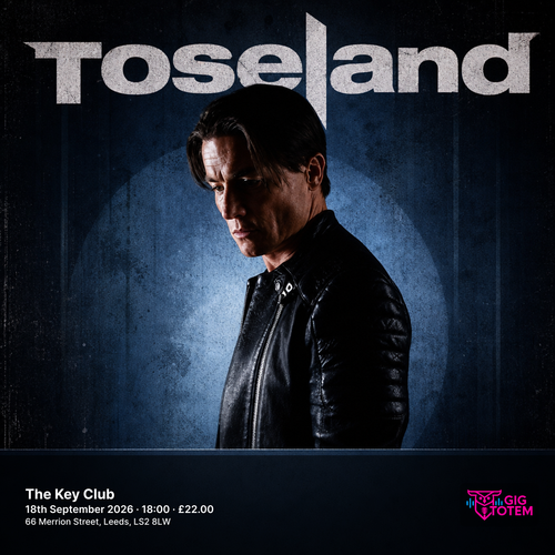 Toseland at The Key Club on 18 September 2026 gig poster