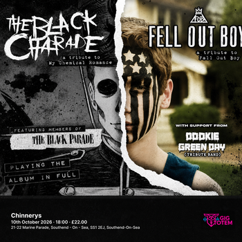 Fell Out Boy & The Black Charade at Chinnerys on 10 October 2026 gig poster