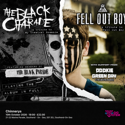 Fell Out Boy & The Black Charade at Chinnerys on 10 October 2026 gig poster