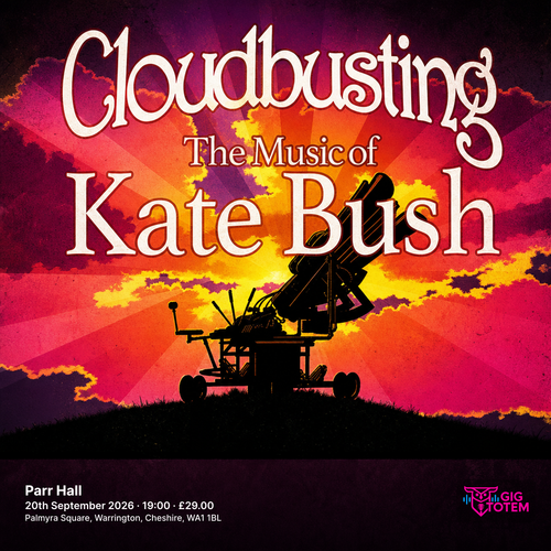 Cloudbusting - The Music Of Kate Bush at Parr Hall on 20 September 2026 gig poster